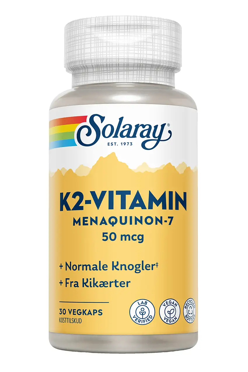 Solaray K2-vitamin 50 mcg 30 kaps.