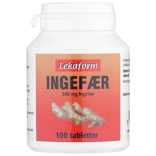 Lekaform Ingefær (100 tabl)