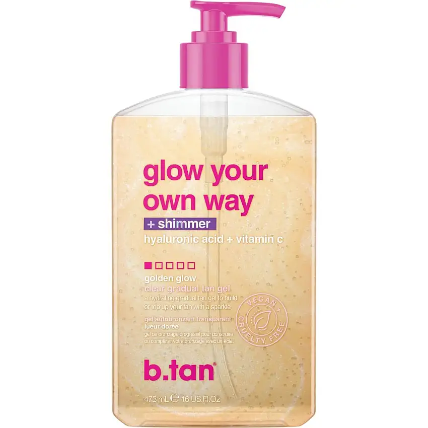 b.tan Glow Your Own Way Clear Self Tan Gel 473 ml