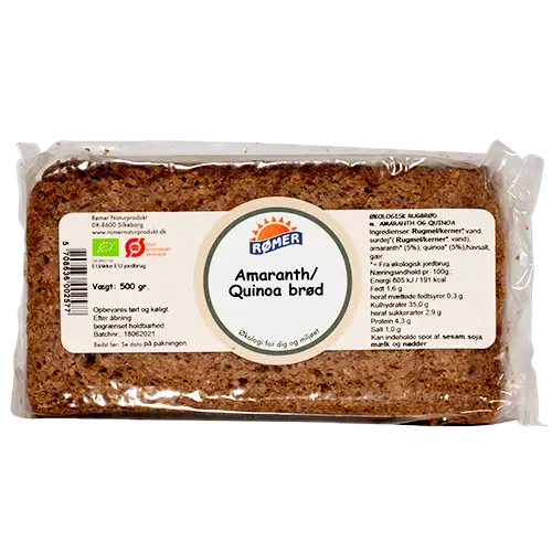 Amaranth og Quinoa Brød Ø (500 g)