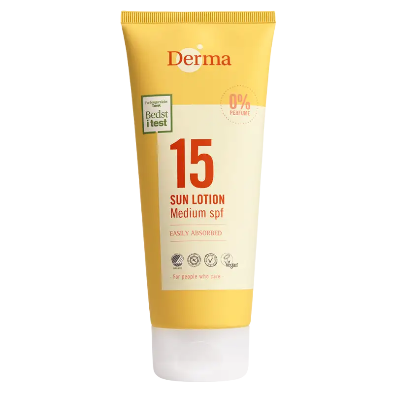Derma Sun Sollotion Mellem SPF 15 (200 ml)