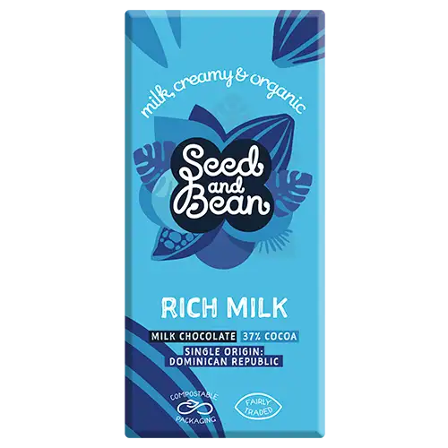 Seed & Bean Mælkechokolade 37 % Ø (75 g)