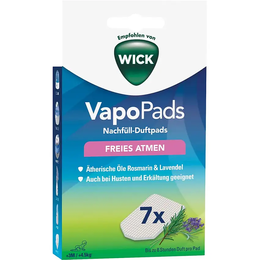WICK Luftfugter Vapo Pads Rosemary-Lavender Refill 7 Stk.