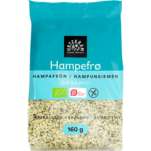 Urtekram Hampefrø Afskallede Ø (160 g)