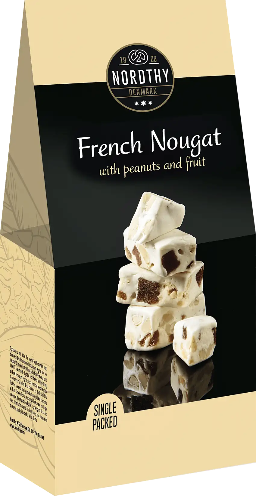 Nordthy French Nougat With Peanuts & Fruit 120 g