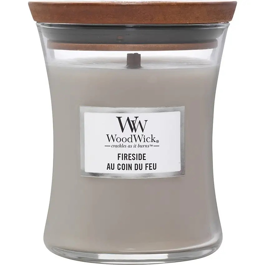 WoodWick Duftende stearinlys Fireside Medium Jar / 275 g