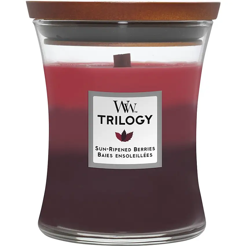 WoodWick Duftende stearinlys Sun-Ripened Berries Medium Jar / 275 g