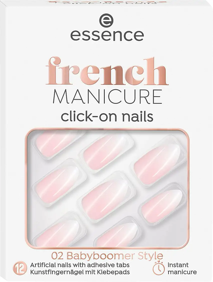 Essence French Manicure Click-On Nails 02 Babyboomer Style 12 stk