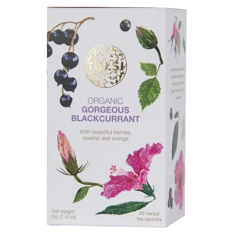 Tulsi Gorgeous Blackcurrant tea Ø (20 breve)