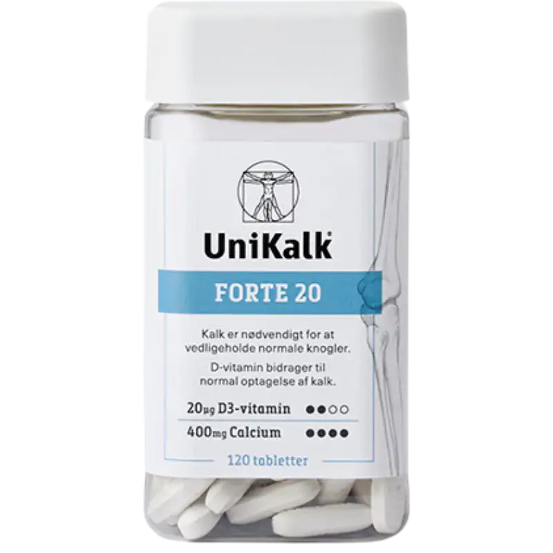 Unikalk Forte 20 (120 stk)