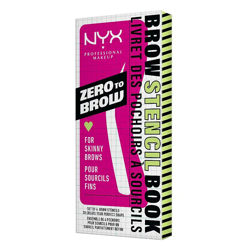 NYX Zero To Brow Stencil For Skinny Brows 1 stk