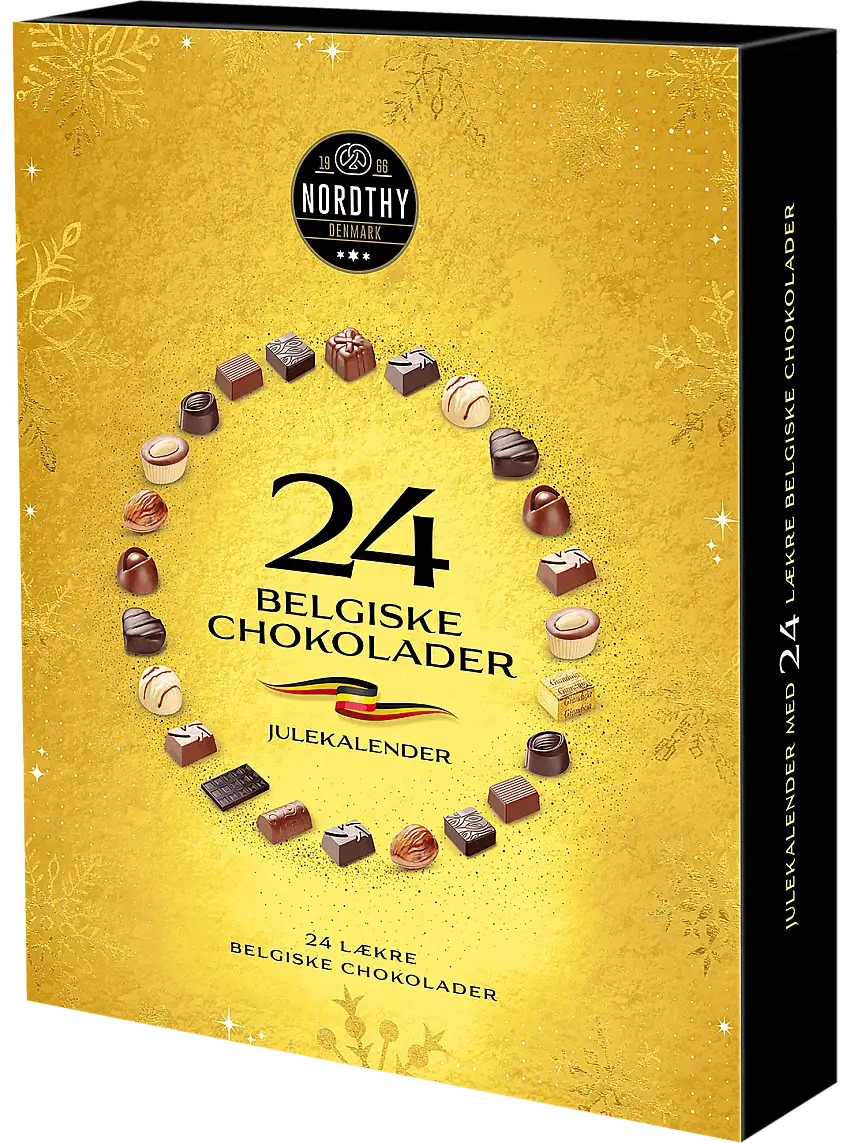 Nordthy Belgisk Chokolade Julekalender 270 g