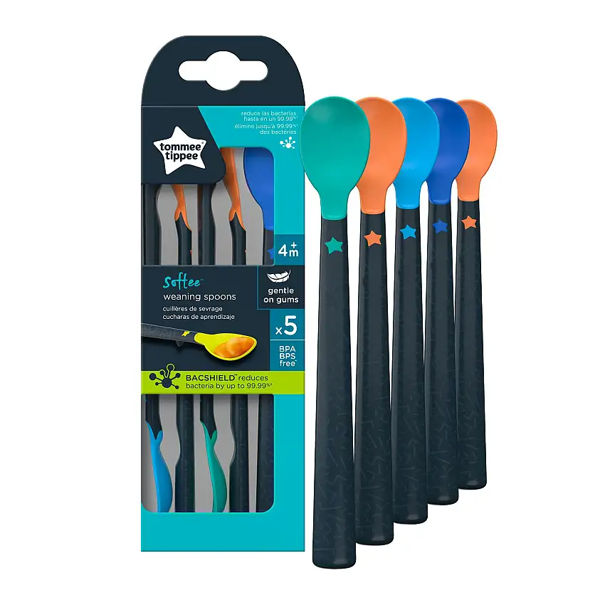 Tommee Tippee Softee Weaning Spoons 4M+ 5 stk