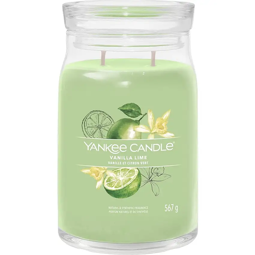 Yankee Candle Duftende stearinlys Vanilla Lime 567 g