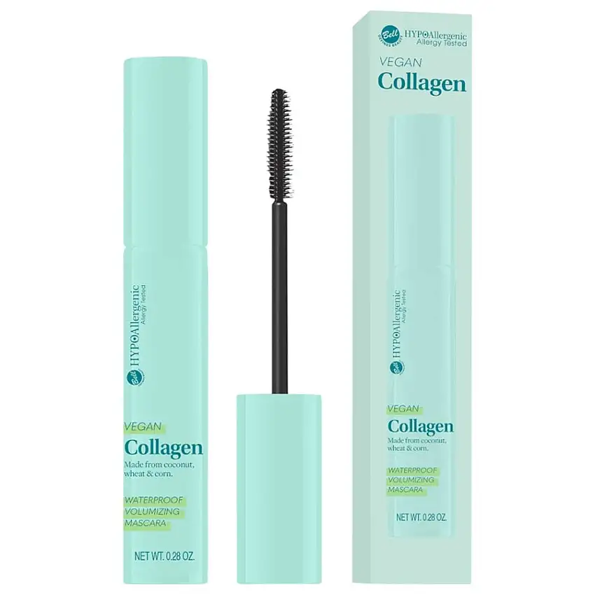 HYPOAllergenic Vegan Collagen Waterproof Volumizing Mascara 8 g