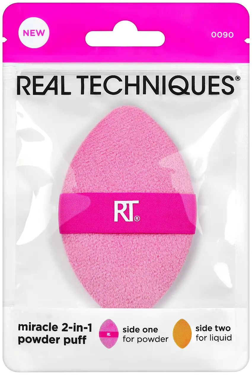 Real Techniques 2 In 1 Miracle Powder Puff 1 stk