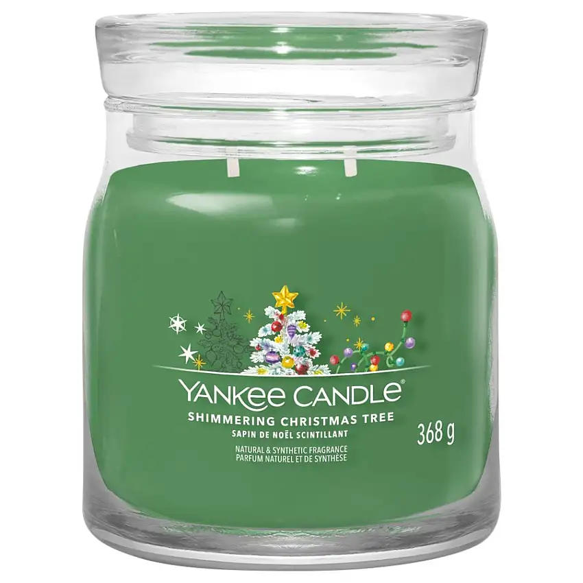 Yankee Candle Duftende stearinlys Shimmering Christmas Tree 368 g