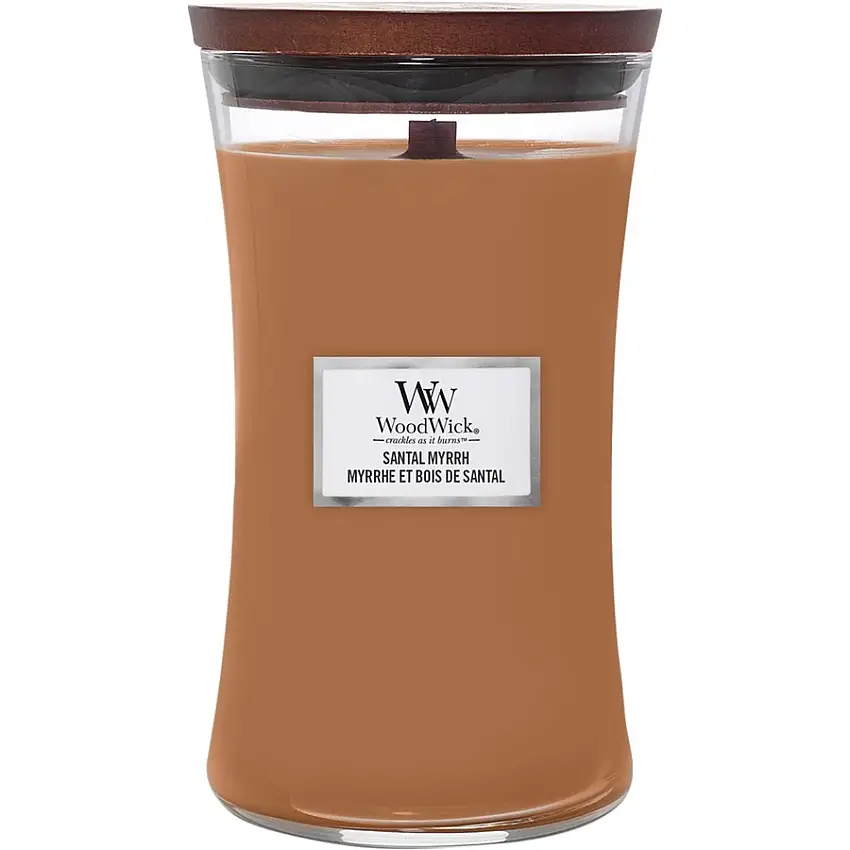 WoodWick Duftende stearinlys Ellipse Santal Myrrh 609 g