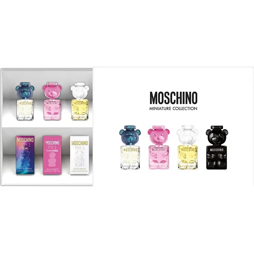 Moschino Toy 2 Gavesæt Toy 2 Pearl 5 ml + Toy 2 Bubblegum 5 ml + Toy 2 5 ml + Toy Boy 5 ml / 4 x 5 ml