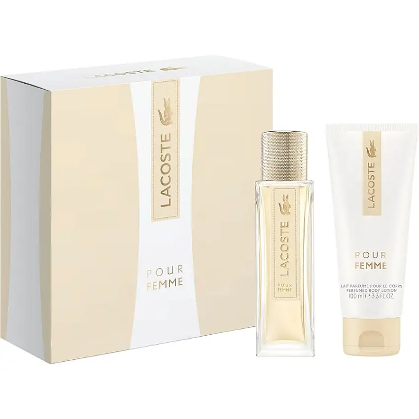 Lacoste Pour Femme Gavesæt Eau de Parfum Spray 50 ml + Body Lotion 100 ml / 1 Stk.