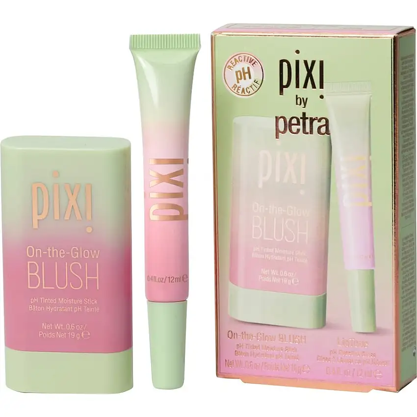 Pixi Ansigtsmakeup On-The-Glow PH Reactive Rouge & Lipgloss-sæt On the Glow Blush 19 g + lip gloss 12 ml / 1 Stk.
