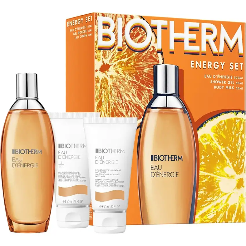 Biotherm Eau d'Énergie Gavesæt Eau de Toilette Spray 100 ml + Shower Gel 50 ml + Body Milk 50 ml / 1 Stk.