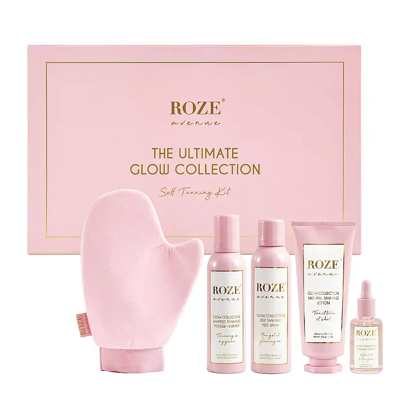 Roze Avenue Glow Collection Tanning Box 30 ml + 150 ml + 2 x 200 ml + 1 stk