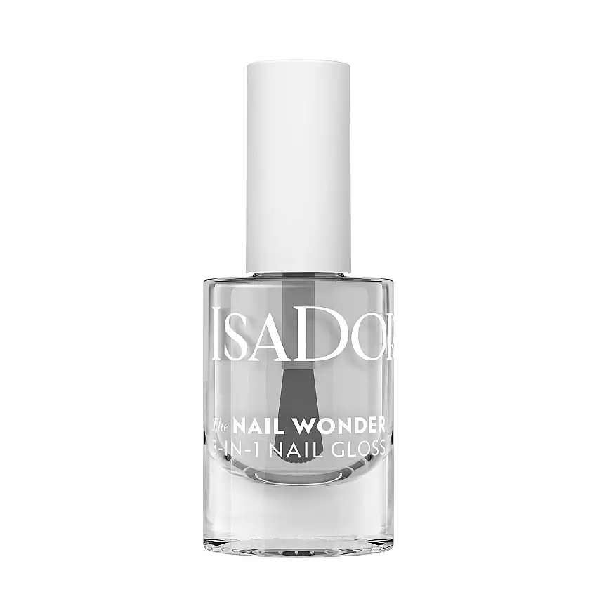 Isadora The Nail Wonder 3 in 1 Nail Polish 01 Clear 3-in-1 5 ml