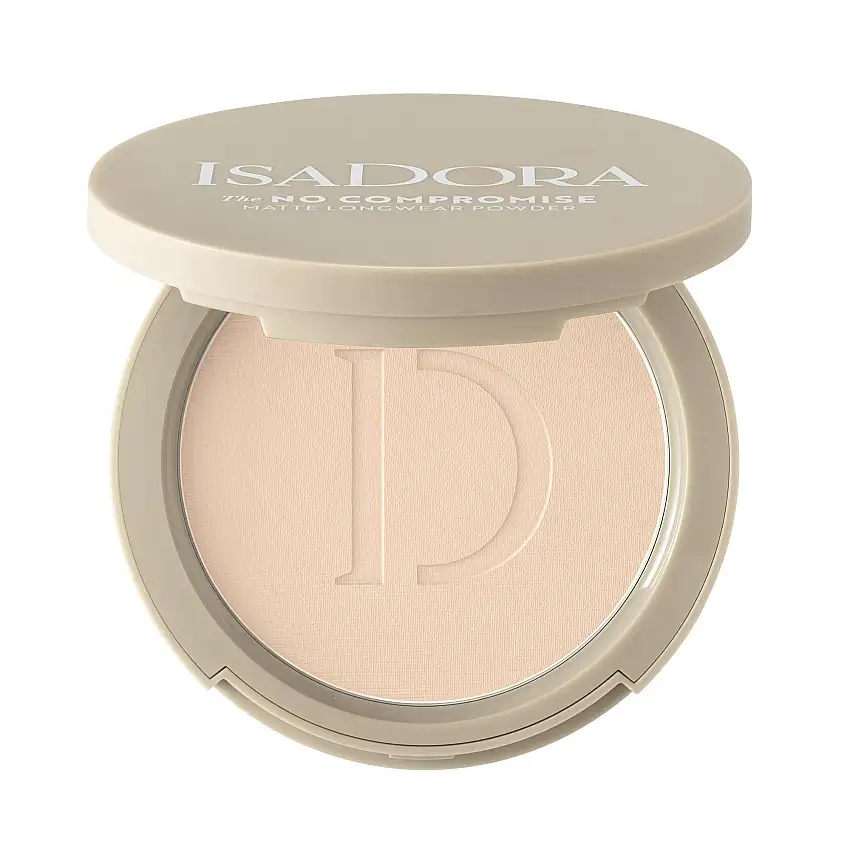 Isadora The No Compromise Matte Longwear Powder 61 Cool Ivory 7 g