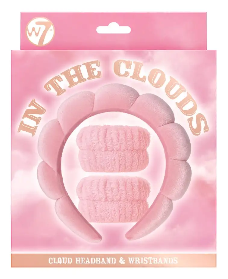 W7 In The Clouds Headband & Wristbands Set 2 stk