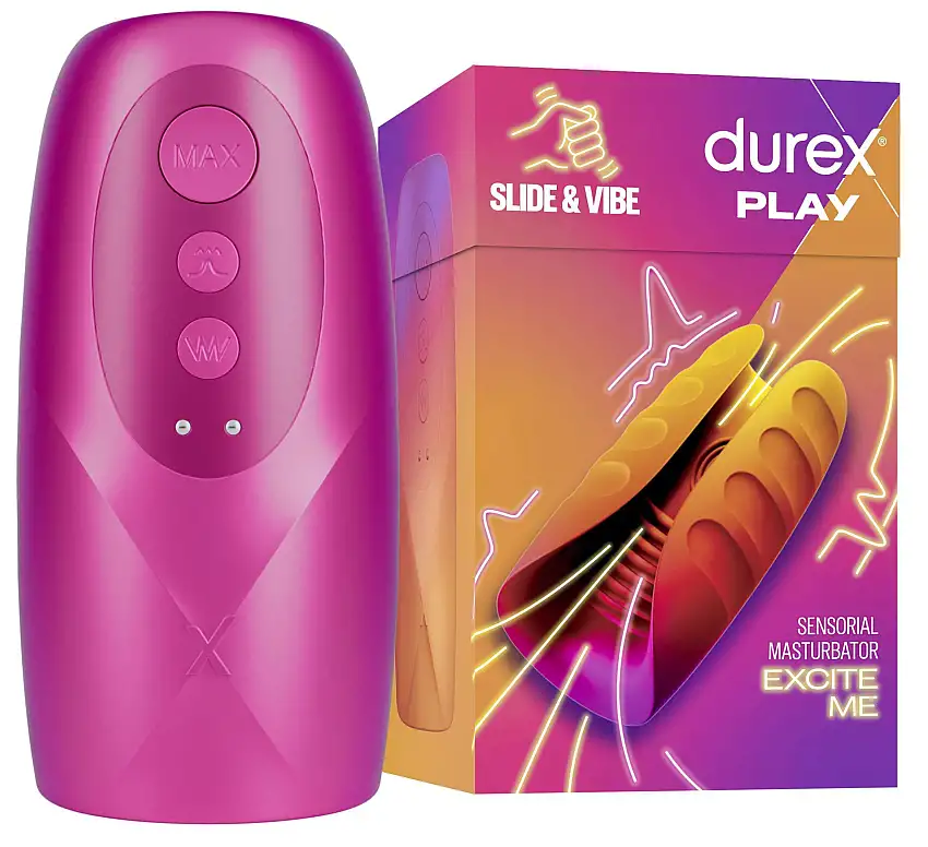 Durex Sensorial Masturbator, Excite Me, Slide & Vibe 1 stk