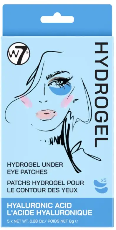 W7 Hydrogel Under Eye Patches Hyaluronic Acid 5 x 8 g
