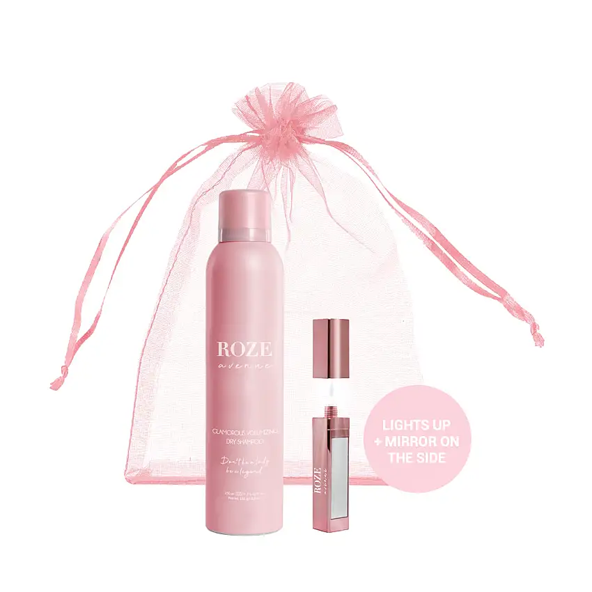 Roze Avenue Dry Shampoo & Light-Up Lipgloss Duo 7 ml + 250 ml