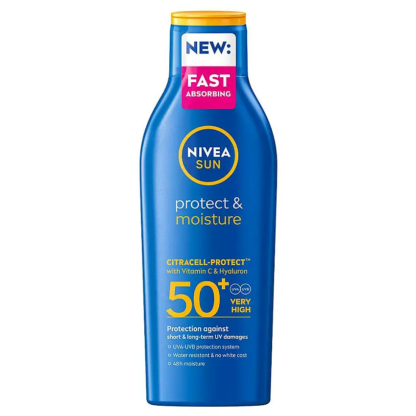 NIVEA Protect & Moisture Sun Lotion SPF 50+ 200 ml