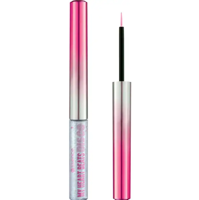 Essence MY HEART BEATS DISCO Dip Eyeliner Silver Lights, Disco Nights! 2.8 ml