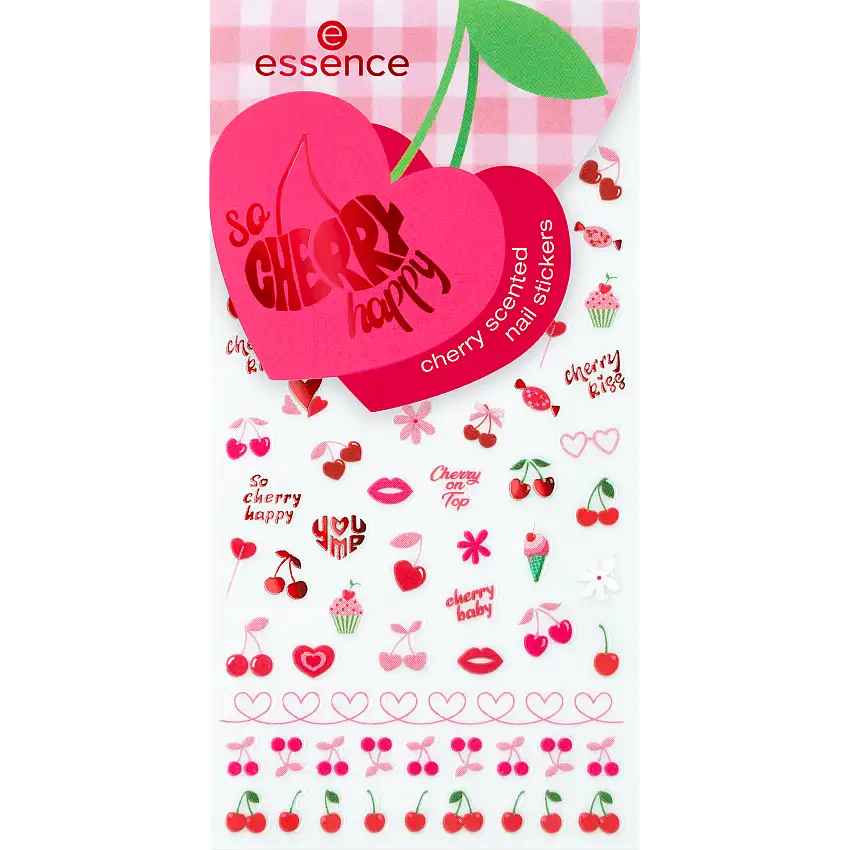 Essence So Cherry Happy Cherry Scented Nail Stickers 01 78 stk
