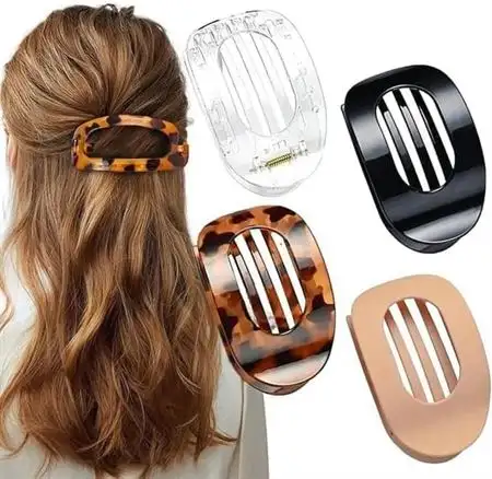 SOHO 4-pak flade hårklemmer - stærkt greb, ergonomisk design & perfekt til tykt, fint og krøllet hår - Style 3