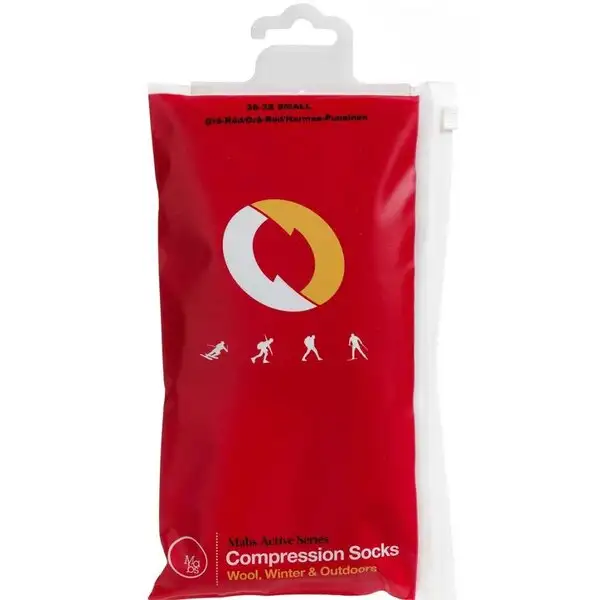 MABS ACTIVE WOOL KNÆSTRØMPE (GRÅ/RØD-S)