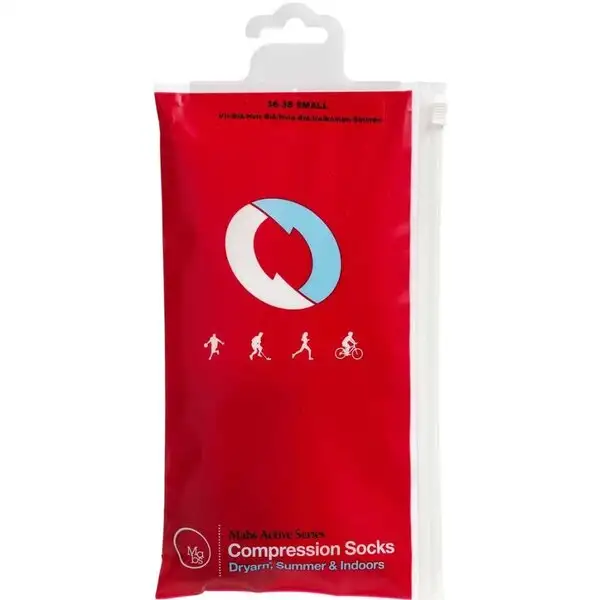 MABS ACTIVE DRYARN KNÆSTRØMPE (HVID/BLÅ-S)