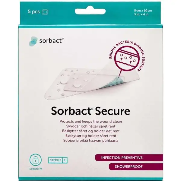 SORBACT BAKTERIEBINDENDE PLASTER (8X10 CM)