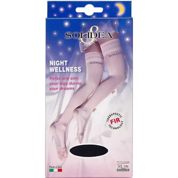 SOLIDEA NIGHT WELLNESS 70 STRØMPER (M/L- SORT)