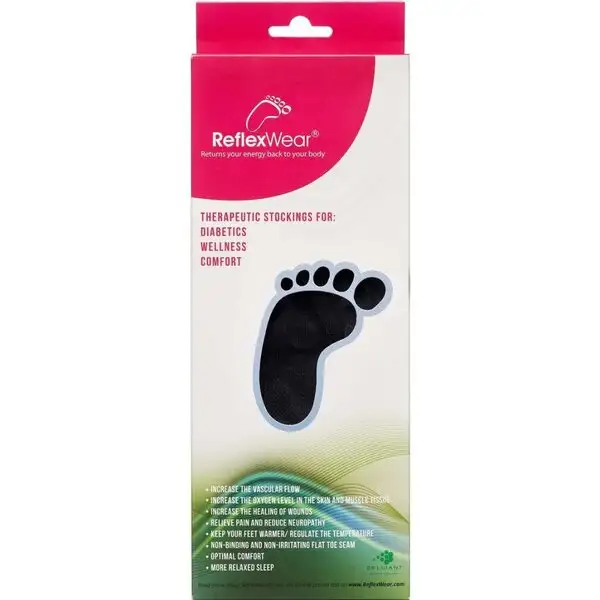 REFLEXWEAR TERAPEUTISK ANKELSTRØMPE (M/TYND/SORT)