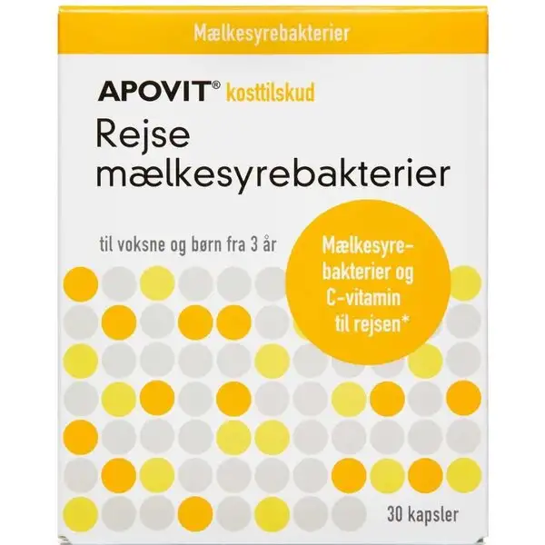 APOVIT REJSE MÆLKESYREBAKTERIER (30 STK.)