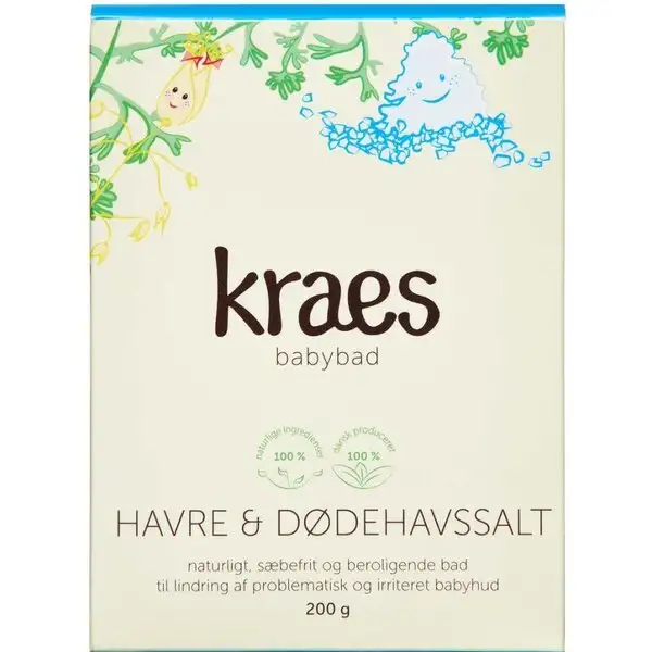 KRAES BABYBAD HAVRE & DØDEHAVSSALT (200 G)