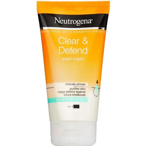 NEUTROGENA CLEAR & DEFEND WASH-MASK