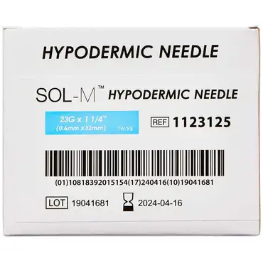 Sol-M kanyle blå 23G