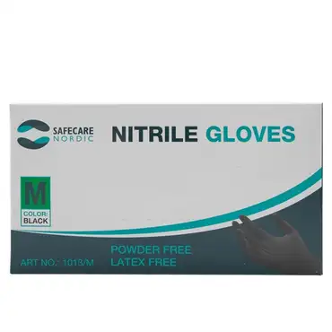 Safecare nitril handske sort m