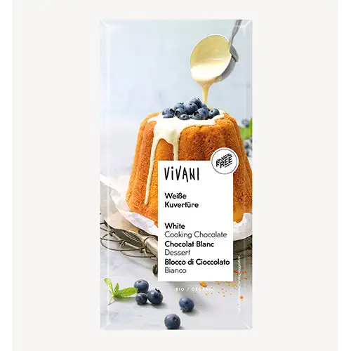 Kuoverture Hvid Overtrækschokolade Økologisk | 220 gr