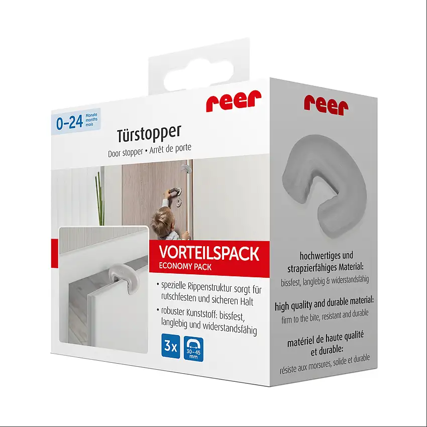 Reer Dørstopper Transparent 3 stk