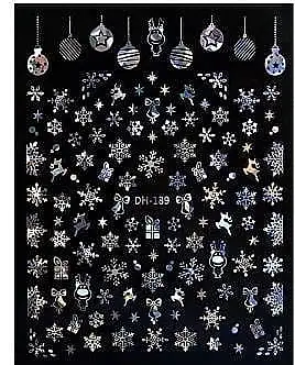 Selvklæbende negleklistermærker 'sølv' 44156077